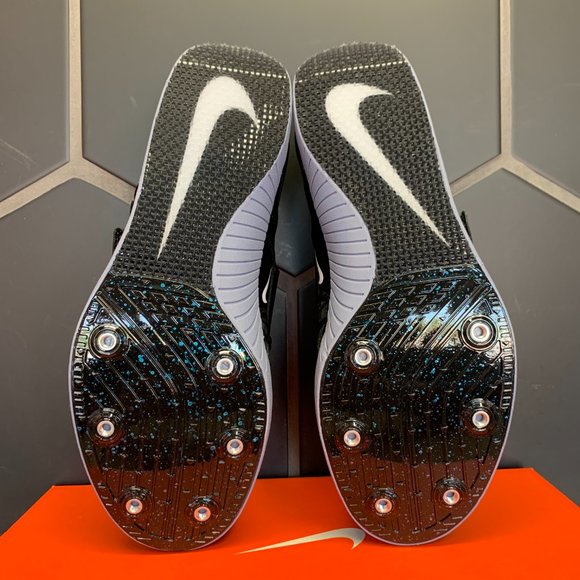 ~New W/ Missing Lid Box! Nike Triple Jump Elite Black Grey Spike Track Size 15 - Picture 5 of 5
